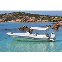 Sunrise by boat in the archipelago of La Maddalena