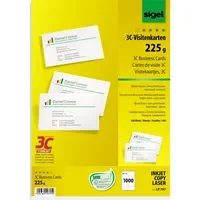 SIGEL Visitenkarte 225 g/m² ohne abgerundete Ecken 1.000 St./Pack.