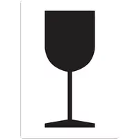DR-Label Hinweisetikett Zerbrechliche Güter/Glas/Bruchgefahr