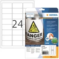 HERMA Folienetikett 63,5 x 33,9 mm (B x H) 240 Etik./Pack.
