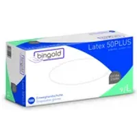 BINGOLD Einweghandschuhe Latex 50PLUS