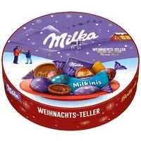Milka Schokolade Weihnachtsteller