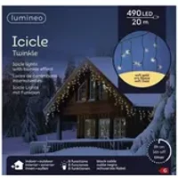 LUMINEO Lichterkette Icicle 20 m