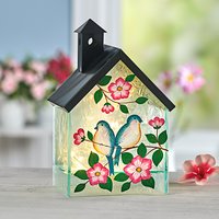 3PAGEN LEDDekoVogelhaus mit Glasfront