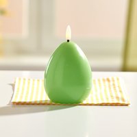 3PAGEN LEDOsterkerze grün H 14 cm Ø 10 cm Eldo