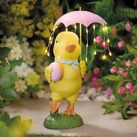 3PAGEN Solardeko Küken mit Regenschirm Gainsborough