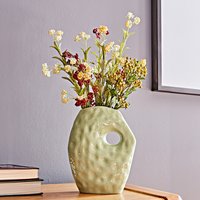 3PAGEN Vase im DesignerStil hellgrün Eldo