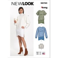 New Look Sewing Pattern 6740 (N) - Misses Mini Dresses 6-18 6740 6-18