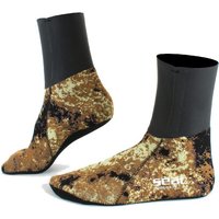 Calcetines de pesca seac submarina seal skin camo marrón