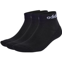 Calcetines adidas Linear Ankle 3P Negro/Blanco