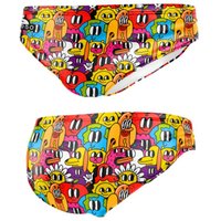 Bañador waterpolo turbofun comic hombre amarillo estampado