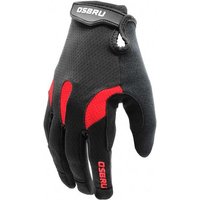 Gants Cyclisme de Osbru Competition Bert Noir/Rouge