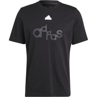 T-shirt adidas Polaire imprimé graphique Homme Noir