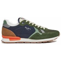 Chaussures Pepe Jeans Brit Mix Homme Vert Kaki