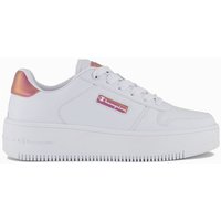 Chaussures Champion Rebound Platform Glitz Low Cut Femme Blanc Rose