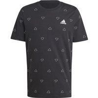 T-shirt adidas Essentials Monogram Homme Noir