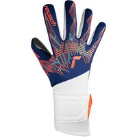 Gants de Gardien de Football Reush Pure Contact Argent Bleu-Orange-Noir