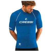 Camiseta de buceo cressi rashguard 2024 manga corta hombre azul m