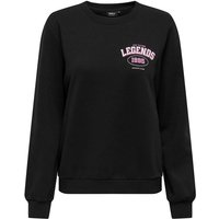 Sweat Only Onlkimmie L/S O-Neck Noir Femme