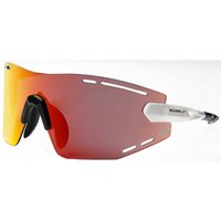 Gafas de sol de running easun armour shiny white frame/red revo