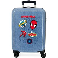 Trolley marvel abs 55cm.4r. spiderman denim azul