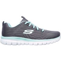 Chaussures Skechers Graceful-Get Connect Femme Charcoal Mesh / Green Trim