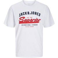 T-shirt Jack & Jones Jjelogo O-Neck 2 Col Homme White