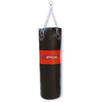 Saco boxeo atipick pvc con cadena. vacío. 100x30 cm