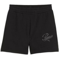 Collants Femme Puma Essentials Script High-Waist Shorts 5" Black
