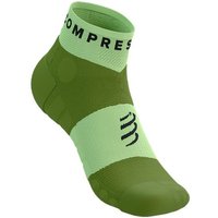 Chaussettes Running Trail Unisexe de Compressport Ultra Low Shadow Lime/Woodbine