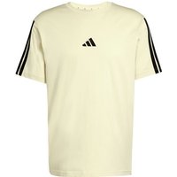 Camiseta adidas 3 bandas sj hombre azul menta/negro