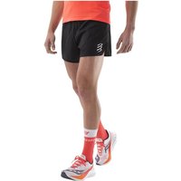 Pantalons de Running Compressport Racing Split Homme Noir