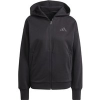 Chaqueta adidas all szn fleece full-zip hoodie mujer negro