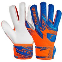Gants de Gardien de Football Reusch Attrakt Solid Finger Support Junior Orange