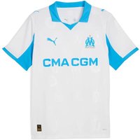 T-shirt de Football Puma Olympique de Marseille Repli 25/26 Blanc/Bleu
