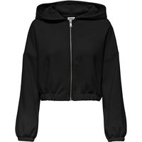 Veste Only Onlscarlett Ls Elastic Zip Hood Swt Noos Femme Noir