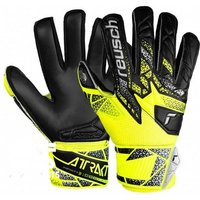 Gants de Gardien de Football Reusch Attrakt Infinity Finger Support Junior safe yell/silver