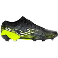 Botas de fútbol joma gol 2501 negro amarillo flúor artificial gra