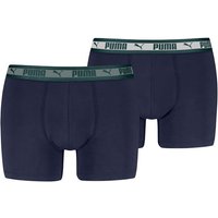 Slip Puma Men Chromatic Waistband Boxers 2P Homme Bleu Royal/Vert