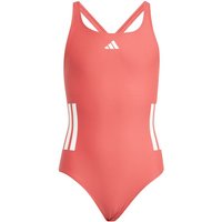 Maillot de bain de Natation adidas 3 Bandes Bld Enfant Rouge/Blanc