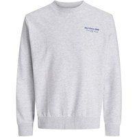 Sudadera jack and jones jjninety crew neck white melange hombre
