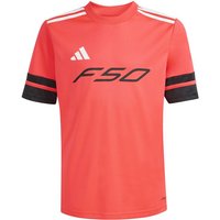 Camiseta de fútbol adidas f50 jsy infantil rojo/negro/blanco