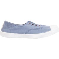 Zapatillas victoria 1915 inglesa elástico lona tintada drec azul