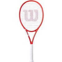 Raquette de Tennis Wilson inversée Clash 100 V3 Rouge/Blanc