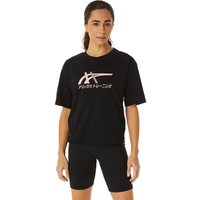 T-shirt de fitness Asics Tiger noir Femme