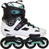 Patines en línea krf freeskate angel 4x80 blanco/verde
