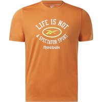 Camiseta reebok graphic series hombre naranja