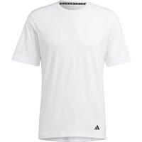 Camiseta de yoga y pilates adidas base blanco hombre