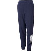 Pantalons longs Puma Power Logo Garçon Bleu foncé