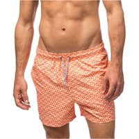 Bañador alphadventure trian naranja hombre estampado